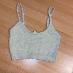 green fuzzy garage top